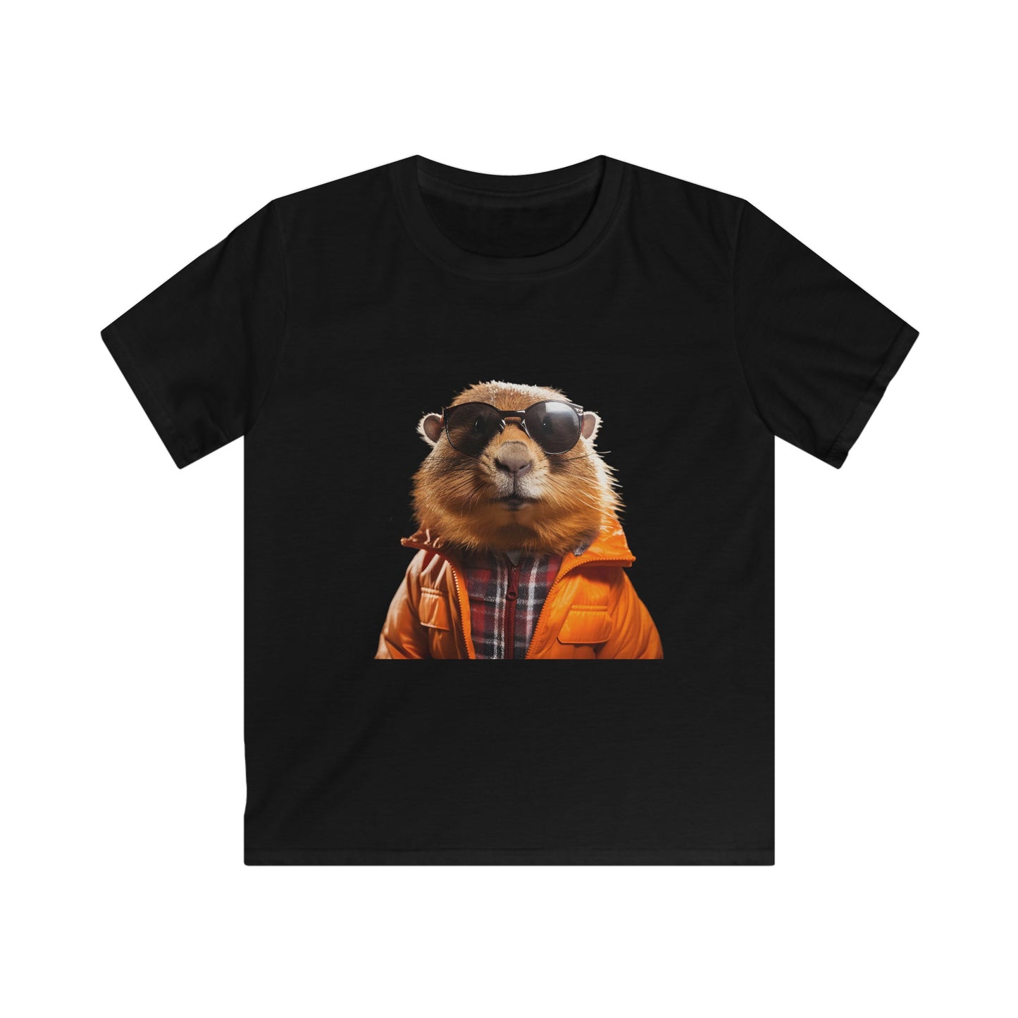 Stylish Groundhog Kids Softstyle Tee